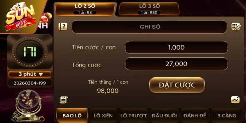 Xổ Số Siêu Tốc - Quay Thưởng Nhanh Nhận Tiền Cực Khủng 4 Sunwin Phiên bản 3 phút mang lại sự cân bằng giữa tốc độ và thời gian suy nghĩ